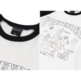 プレテンダードゥードゥルラグランＴシャツ / PRETENDER DOODLE RAGLAN TEE (2color)