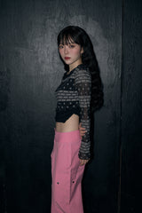 スターレイヤードトップ / star layered top - black
