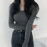 フリースドスクープネックトップ / Fleeced Scoop Neck Top