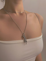 piercing (8) weave necklace (size: 2type)
