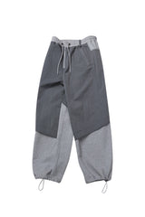 PIPPING MIX PANTS_GRAY