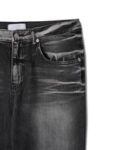 トライバルウォッシングブラックジーンズ / Tribal washing black jean