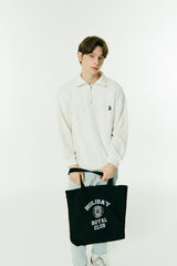 ハーフジップアップニットスウェットシャツ/HALF ZIP UP KNIT SWEATSHIRTS IVORY