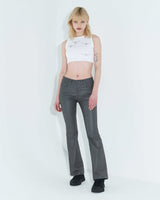 コーテッドバックスリットジーンズ / Coated Back Slit Jeans _ Grey
