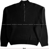 Jack Mix High Neck Half Zip up Knit (6color) (6542628061302)