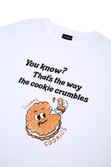 クッキーオーバーフィットTシャツ/white cookie overfit t-shirts