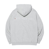 オーバーフィットレタリングパーカー/OVERFIT LETTERING HOODIE-MELANGE GREY
