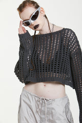 バイクロップドニット/BAY CROPPED KNIT