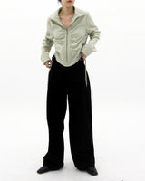 ビジョピンタックコットンパンツ/Bijo Pintuck Cotton Pants (2color)