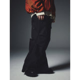 カーターダイアゴナルジップパラシュートパンツ / CARTER DIAGONAL ZIP PARASHUTE PANTS_BK