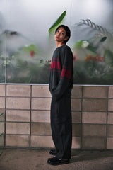 H-T CARGO BALLOON SWEAT PANTS (Charcoal) / カーゴバルーンスウェットパンツ