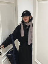 Verliebt high neck long coat