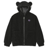 0 5 Punk Bear Fleece Jacket - BLACK (6626827403382)