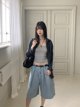 コンチュンヴィンテージリネンバクシーチェックシャツ