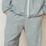 クラウンスムースバンディングパンツ/CROWN SMOOTH BANDING PANTS_GREY