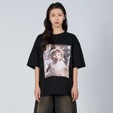 ベイビーフェイススクリームボーイ半袖Tシャツ BLACK