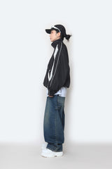カーペンターオーバーデニムパンツ