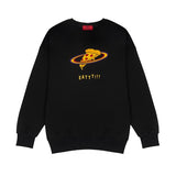 ピザプラネットスウェットシャツ / 0 1 pizza planet sweatshirt - BLACK