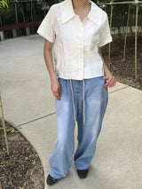 Ellie string denim pants