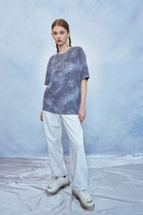 HIDE Tie Dye Graphic T-Shirt (Navy) (6571000299638)
