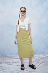 HIDE Tube Top Cardigan (White) (6570969956470)