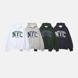 オーバーサイズフィットプレミアムNYCデュアルペーパーフーディー/Oversized fit Premium NYC Dual Paper Hood (4 colors)