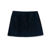 Minimal layered cotton skirt