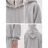 オーバーフルクロップスウェットフードジップアップ / Overful Crop Sweat Hood Zipup (2color)