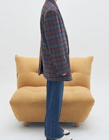 Peaked Lapel Check Pattern Blazer (6596179001462)