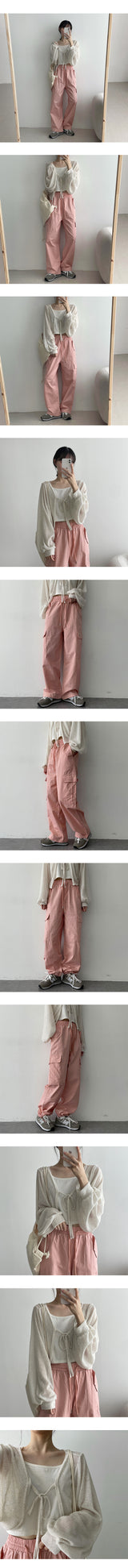 モチツーウェイヘムストリングカーゴパンツ / Mochi Two-Way Hem String Cargo Pants