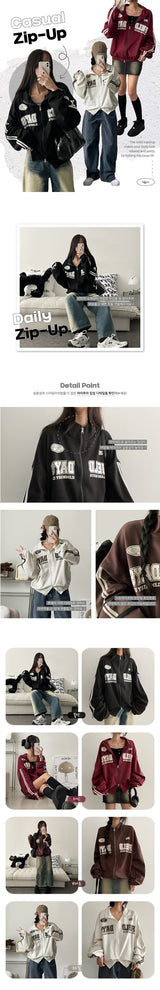 Dale Line Two Way Crop Zip-Up