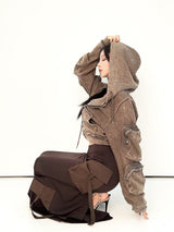 カーゴマキシディープスリットスカート