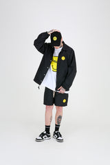SMILE LOGO BALLCAP (BLACK) (6699085496438)