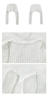 Sun Beach Cardigan Top Set