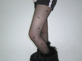 Ribbon see-through stockings