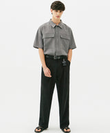 SOLID TWO POCKET OVERFIT SHIRT (GRAY) (6585214337142)