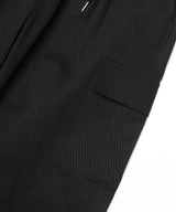 ワイドコットンカーゴパンツ / WIDE COTTON CARGO PANTS - BLACK