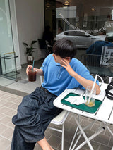 サマーミルワイドデニムパンツ