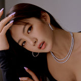 [NCT] Paetone tennis necklace (silver) (6637705265270)