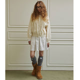 Loving shirring windbreaker jumper (ivory)