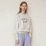 ホビークラブラグランスウェットシャツ/HOBBYCLUB RAGLAN SWEATSHIRT_OATMEAL