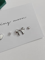 [4 set] vanilla ribbon piercing set