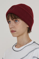 FLOWER BEANIE / WINE (6600122171510)