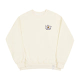 Drawing Letter Flower Smile Sweatshirt_Purple Logo