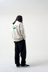 ハーフジップスウェットシャツ / Half-Zip Sweatshirt_Oatmeal