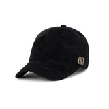 VA Square Suede Ball Cap / Black