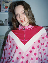 0 3 heart velvet zip-up top - PINK (6672201842806)