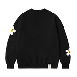 [UNISEX]Multi flower dot smile sweatshirt