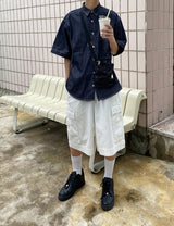 ノンフェードハーフデニムシャツ/No.9580 nonfade denim half NB