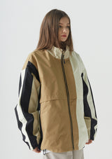 ワイドジャケット/BSR2223FWJK055 MCS WIDE JACKET MULTI BEIGE